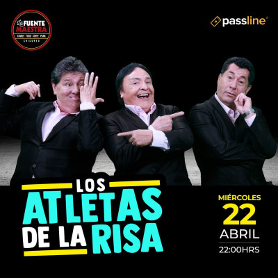 Los Atletas de la Risa sin censura en La Fuente Maestra de Chicureo 22/4 a las 22:00 Hrs