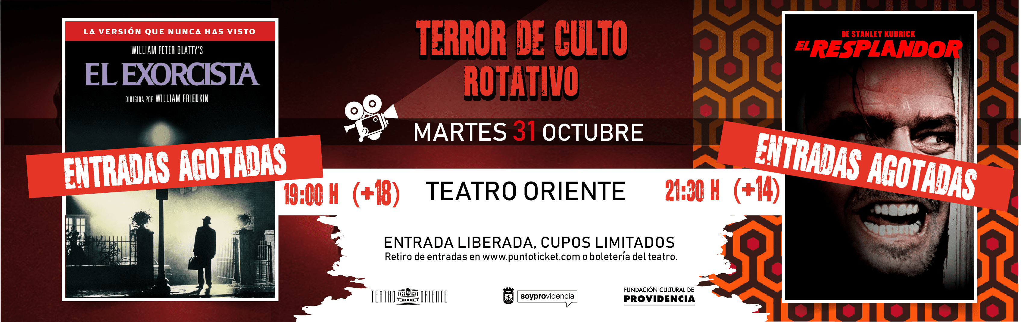 CINE TERROR DE CULTO ROTATIVO