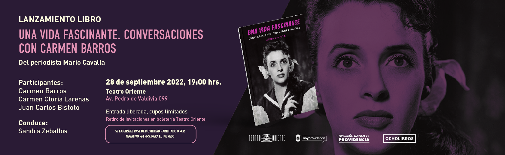 LANZAMIENTO LIBRO SOBRE CARMEN BARROS